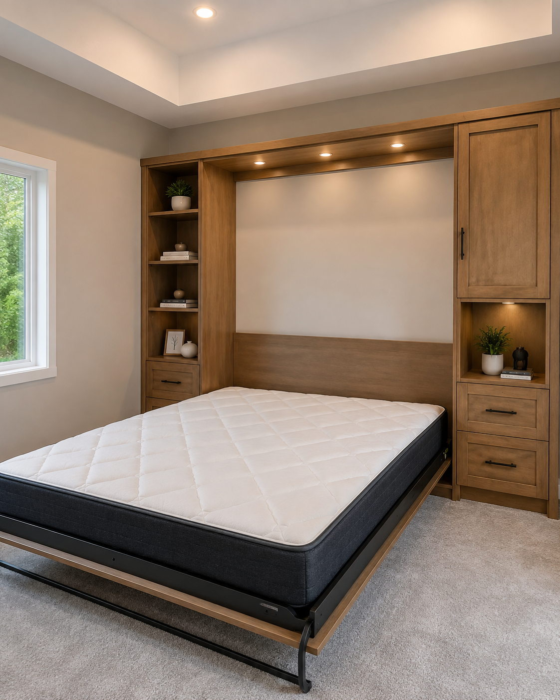 Customize Murphy bed finish and options
