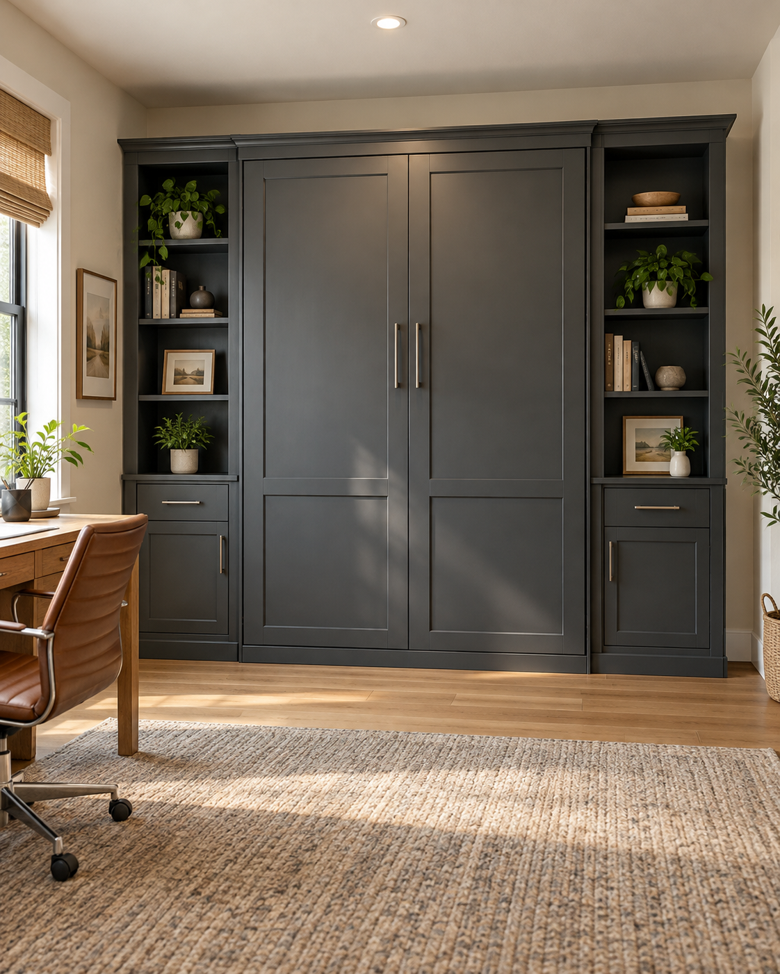 Installed Murphy bed ready to use
