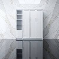 Douglas Queen Murphy Bed with One Side Cabinet