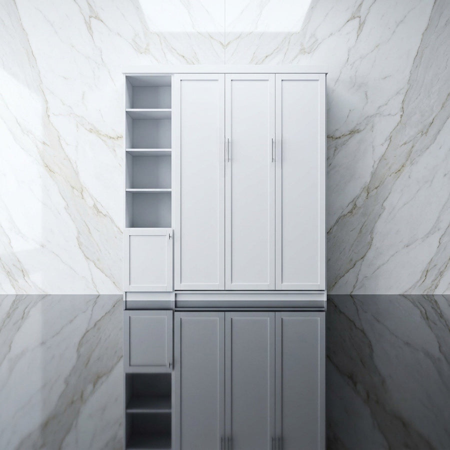 Douglas Queen Murphy Bed with One Side Cabinet