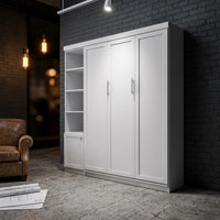 Douglas Queen Murphy Bed with One Side Cabinet