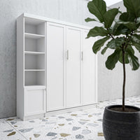 Douglas Queen Murphy Bed with One Side Cabinet