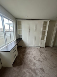 Douglas Queen Murphy Bed with Two Side Cabinets