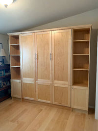 Douglas Queen Murphy Bed with Two Side Cabinets