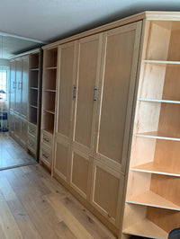 Douglas Queen Murphy Bed with Two Side Cabinets
