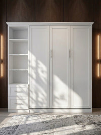 Douglas Queen Murphy Bed with One Side Cabinet