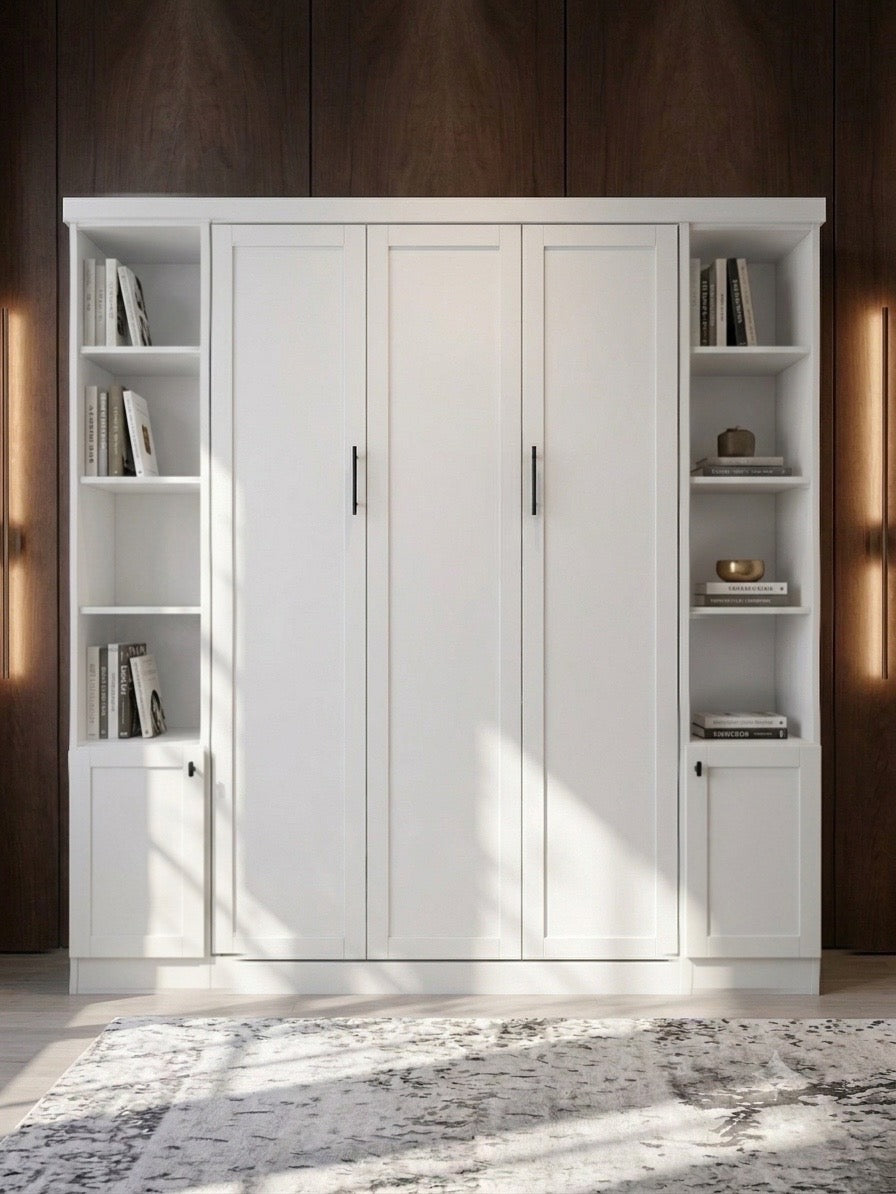 Douglas Queen Murphy Bed with Two Side Cabinets